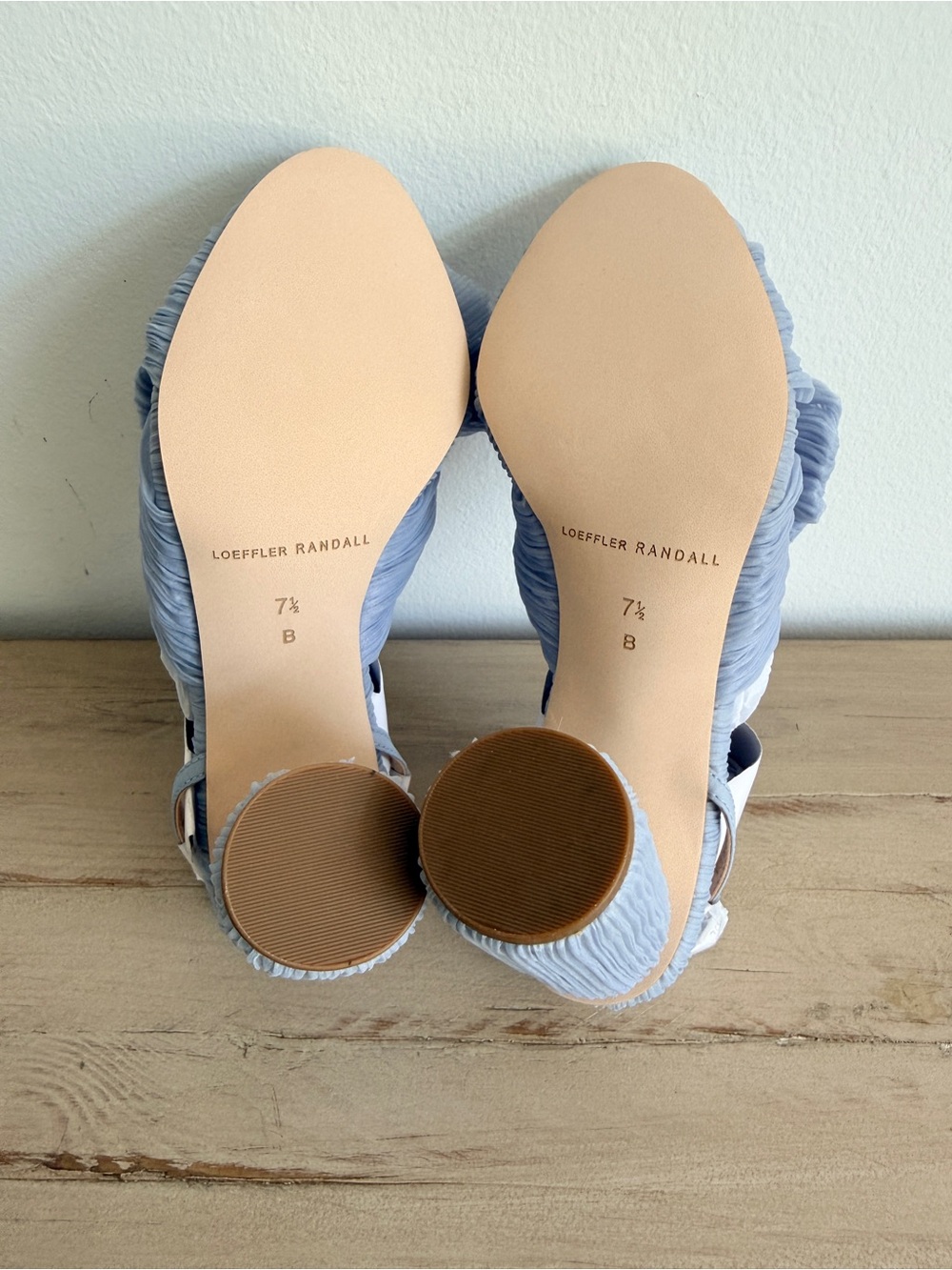 Loeffler Randall Camellia Blue Pleated Bow Heel - Picture 10 of 15